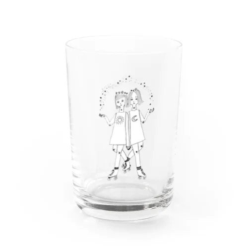 双子座のふたご Water Glass