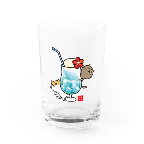 ねころぶ【ブルーハワイ】 Water Glass