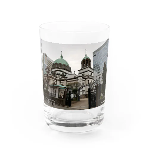 東京復活大聖堂（ニコライ堂）（やや遠景） Water Glass