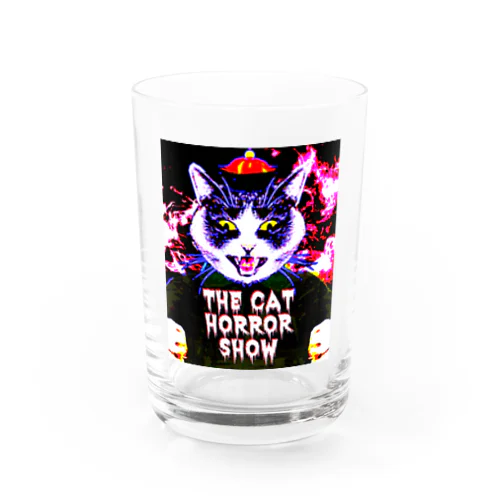 THE CAT HORROR SHOW Water Glass