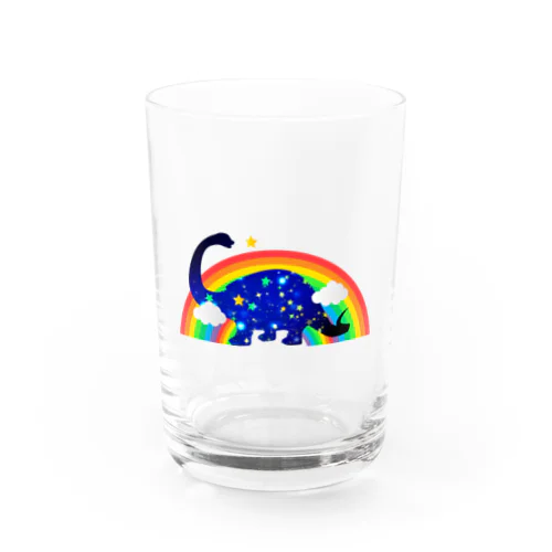 星のブロントサウルス Water Glass