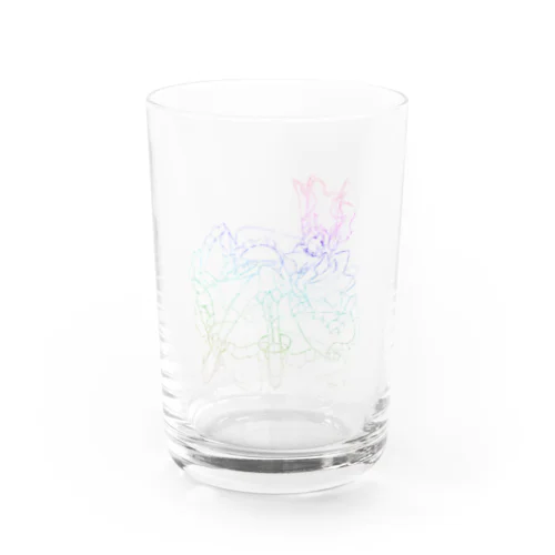 『Falling Girl』線画ver ~にぅいちゃん歌ってみたイラストグッズ Water Glass