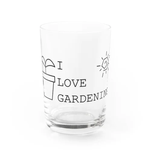 I LOVE GARDENING Water Glass