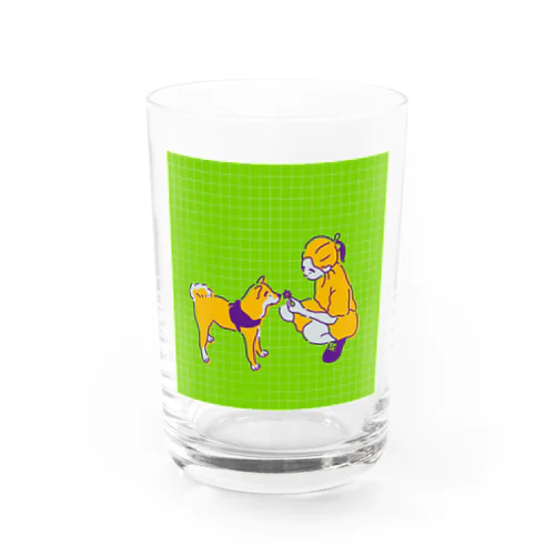 柴犬ポップライフ_4 Water Glass