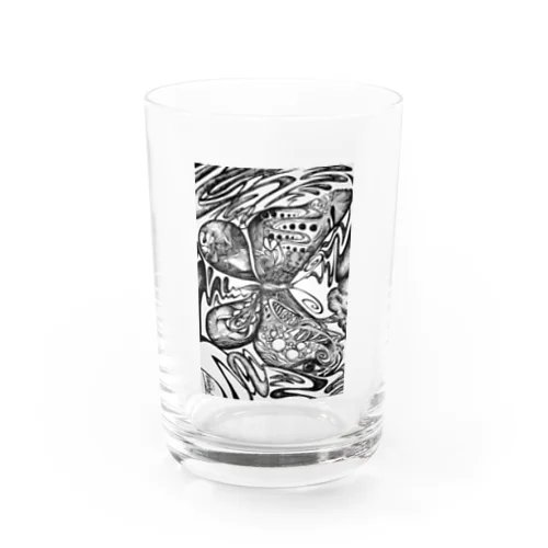 ボールペン画 Water Glass