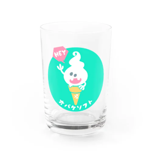 オバケソフトクリーム Water Glass