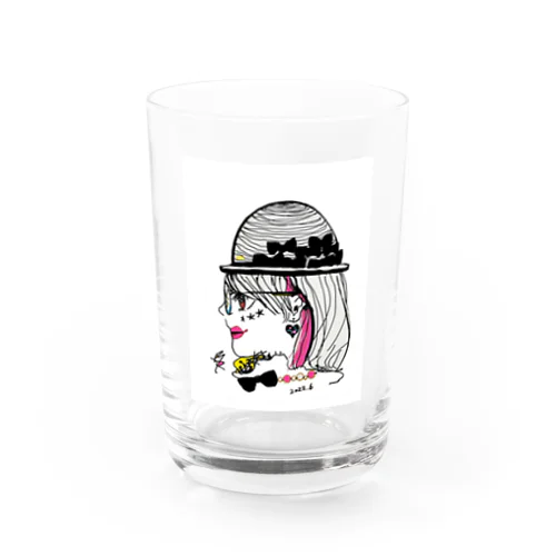 道化のみかちゃん Water Glass