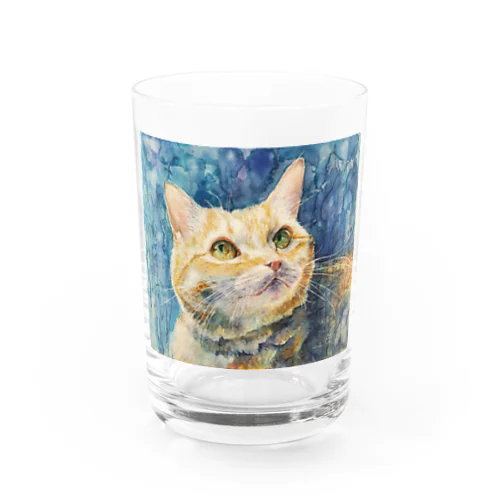 宙を見つめる猫 Water Glass