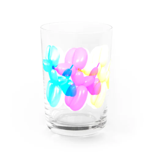 3原色だよ！BALLOON DOG Water Glass