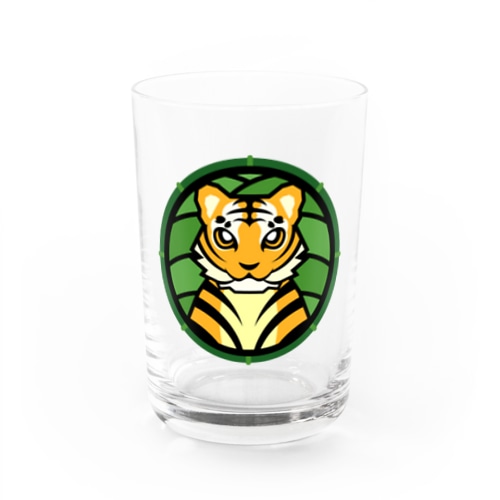 バンブーに虎 Water Glass