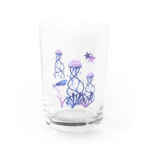 Dream jellyfish　くらげ浮遊 Water Glass