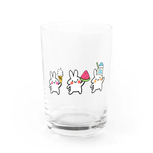 SUMMERうさぎ Water Glass