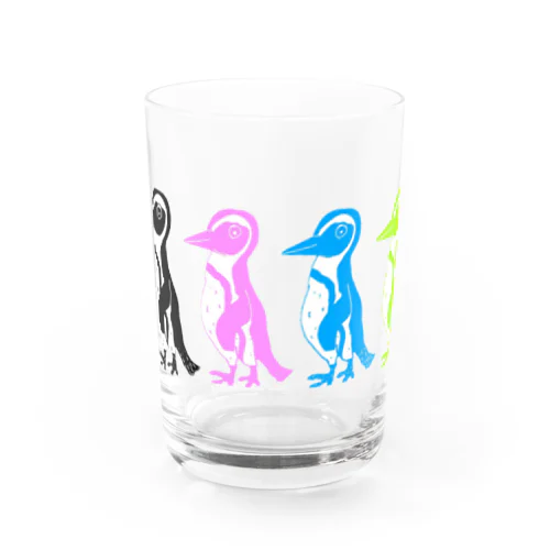 カラフルケープペンギン Water Glass