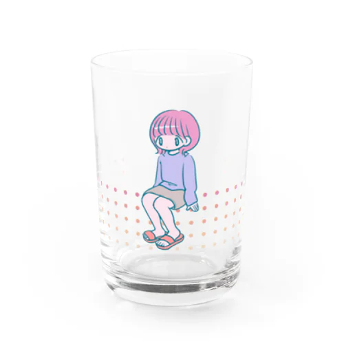 空気イス女子 Water Glass