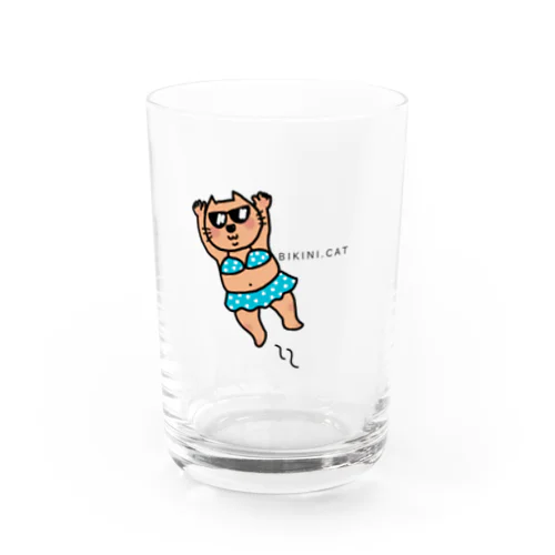 ビキニCATさん Water Glass