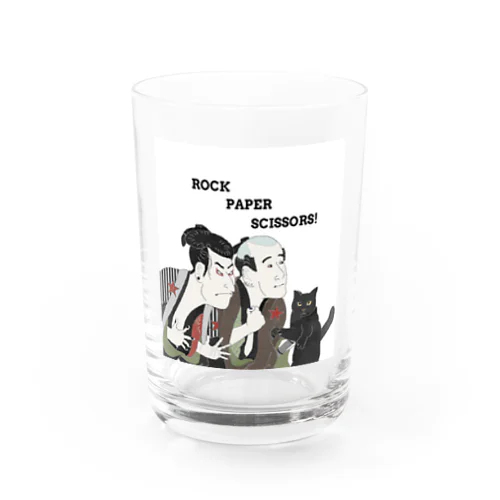 チョキを習得した猫 Water Glass