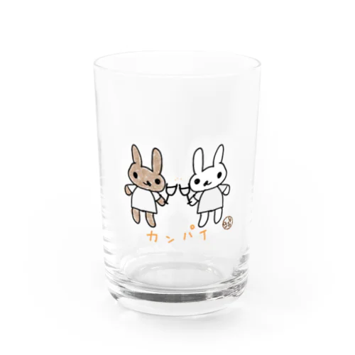 着せ替え　チャとシロ　カンパイ Water Glass