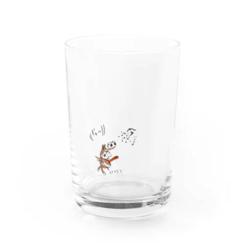 ハエから逃げるらいぞう Water Glass