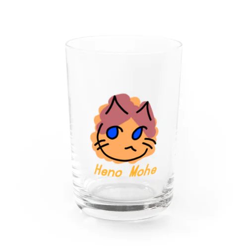 へのもへキャット Water Glass