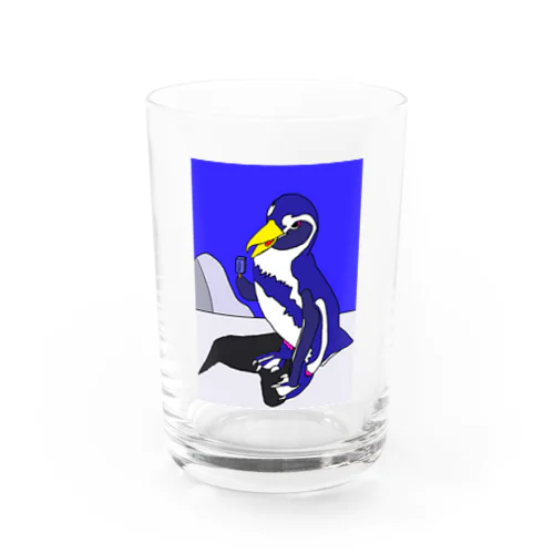 ペンギンとアイス グラス