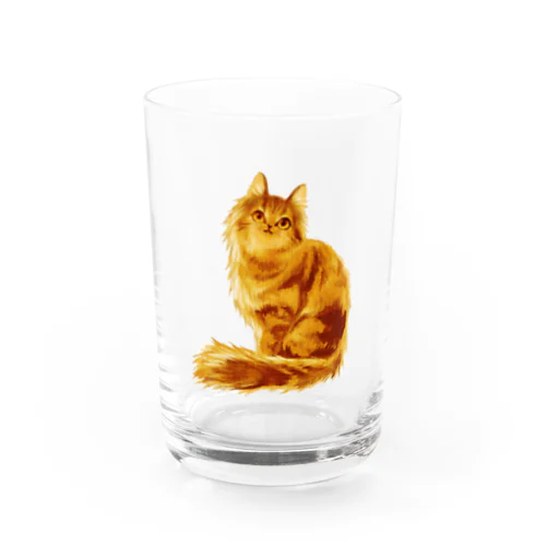 046はちわびねこグッズ Water Glass