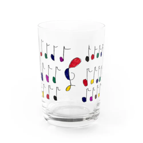 カラフル音符 Water Glass
