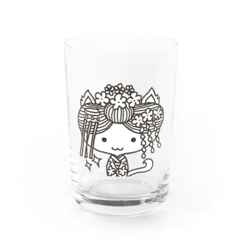 猫の舞妓さん Water Glass