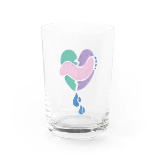 HEART BREAK Water Glass