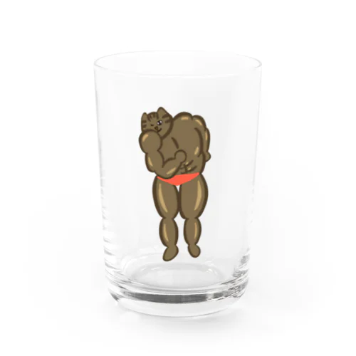 ネコマッチョみんなのあこがれ Water Glass