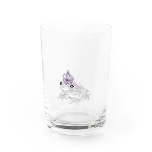 王冠カエル Water Glass