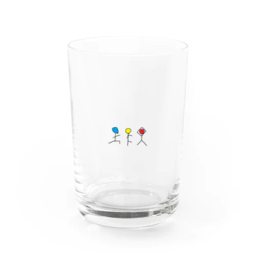 信号機ヨガぼうにんげんくん Water Glass