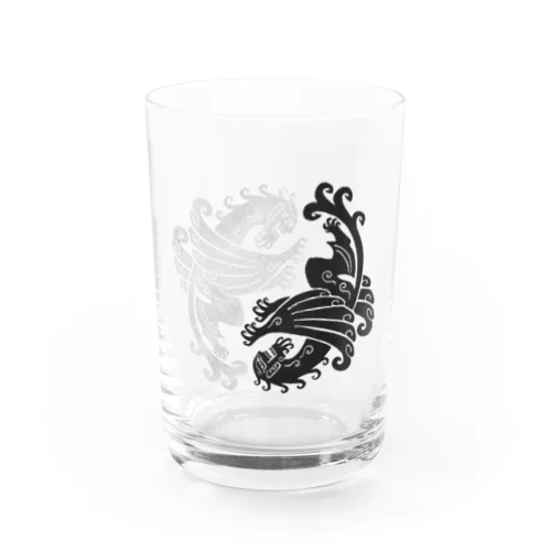 羽人　陰陽紋風 Water Glass