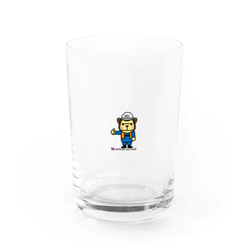 日本サルヴェージ　非公式キャラ　E社旗とニッサル君 Water Glass