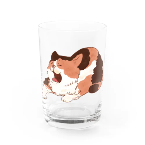 みけちゃん Water Glass