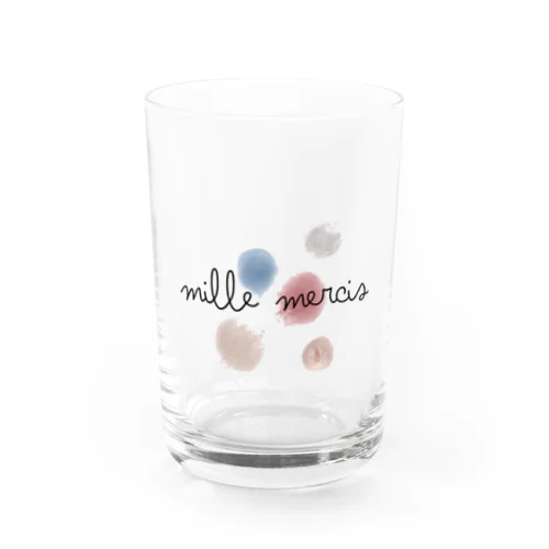 Mille mercis （黒） Water Glass