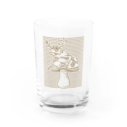 Cottagecore Aesthetic Mushroom Antlers Toad Mycology MorelTシャツ Water Glass