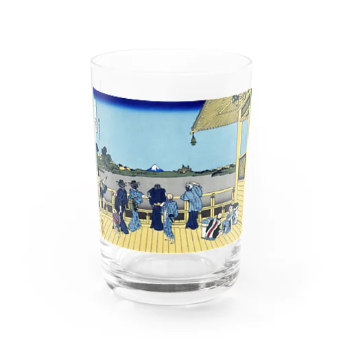 葛飾北斎_冨嶽三十六景　五百らかん寺さゞゐどう Water Glass