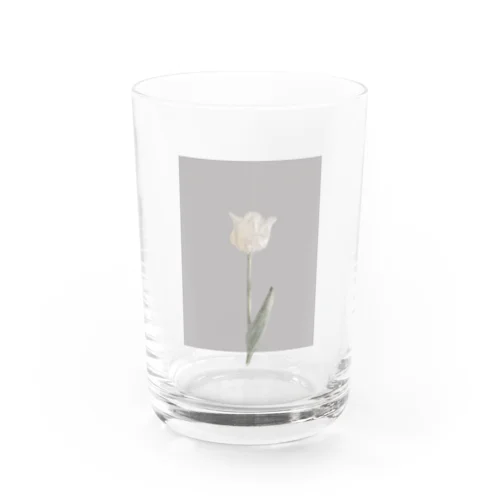 *antique white grayish Tulip グラス