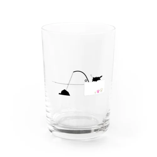 釣り好きのねこに地球 Water Glass