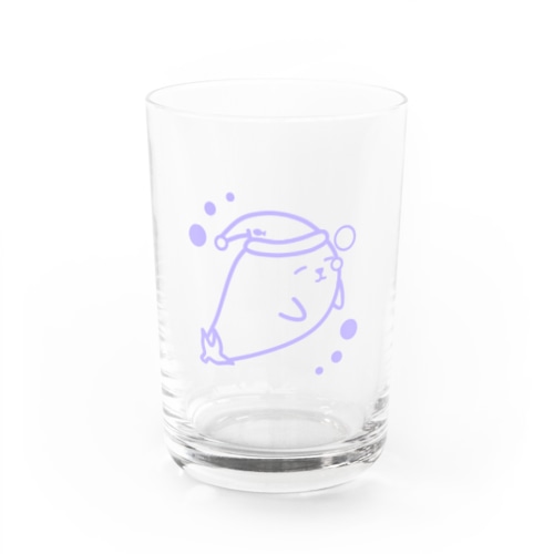 なすあじゃ すやすやver.（ラベンダー） Water Glass