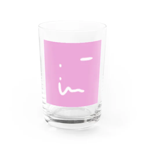 ピンクで神様 Water Glass