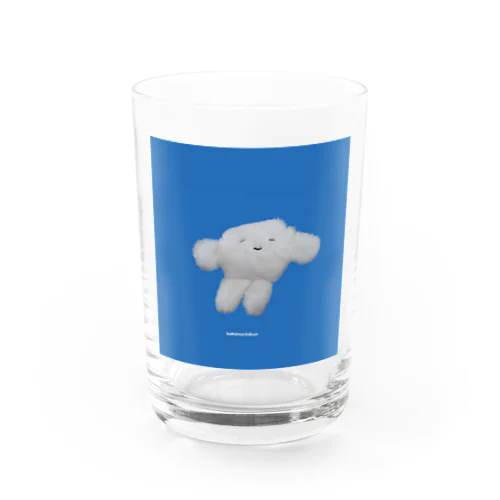 かきもちくんと青色 Water Glass