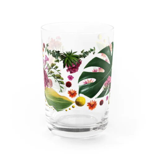 flowers  Water Glass