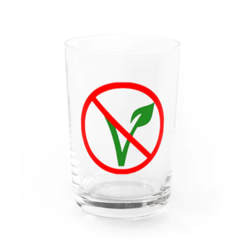 NO VEGAN （カラーロゴ） Water Glass