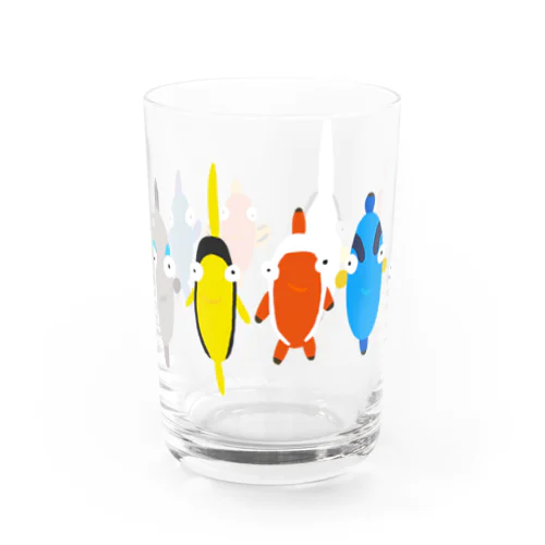 ギョっとして魚(ラインダンス) Water Glass