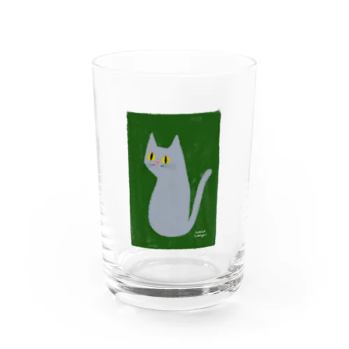 グレーの猫ちゃん グラス