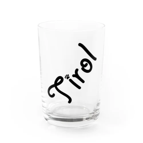 Tirolブランドロゴ Water Glass