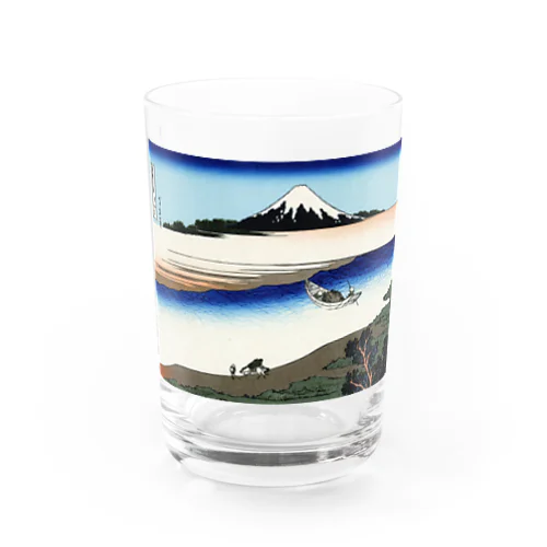 Fujiyama ukiyoe 葛飾北斎_冨嶽　武州玉川 Water Glass