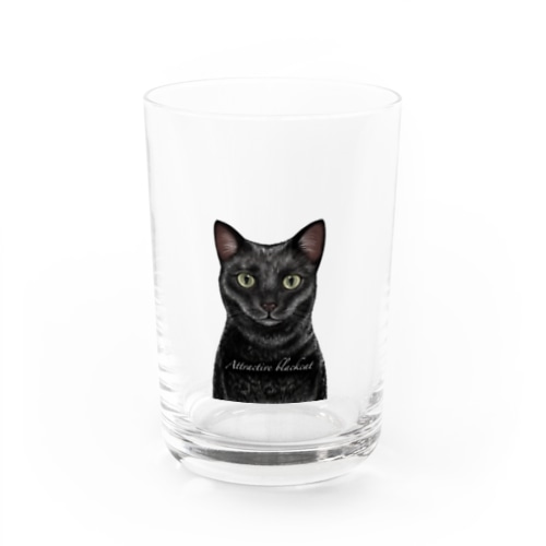魅力的な黒猫〜Attractive black cat〜 Water Glass
