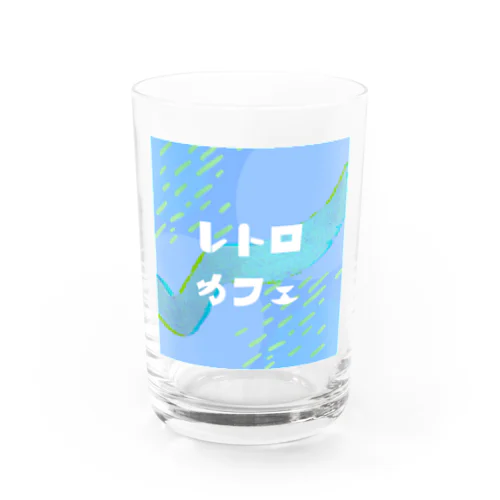 レトロカフェ　ロゴアイテム Water Glass